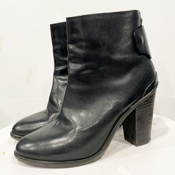 RAG & BONE Womens Boots Newbury Classic Genuine Leather Ankle‎ Black 40/ 9.5